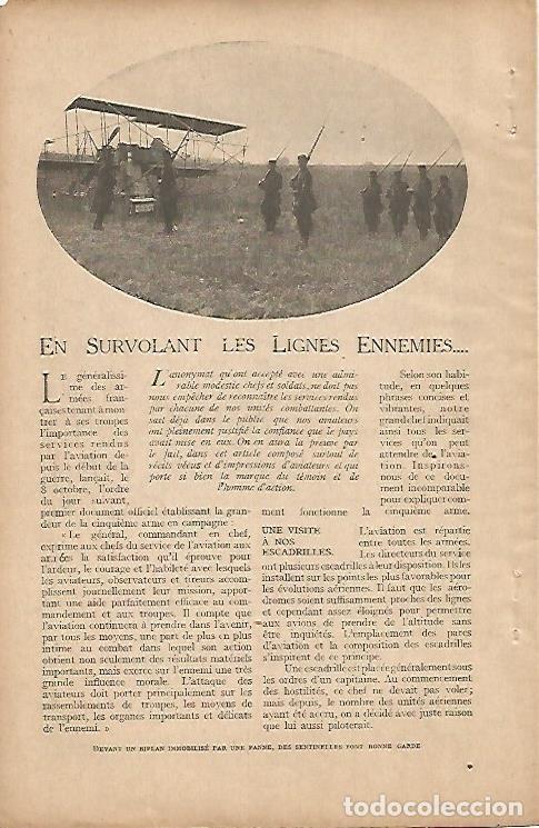 Postcards: LAMINA 12547: Soldados delante de un biplano - Varios