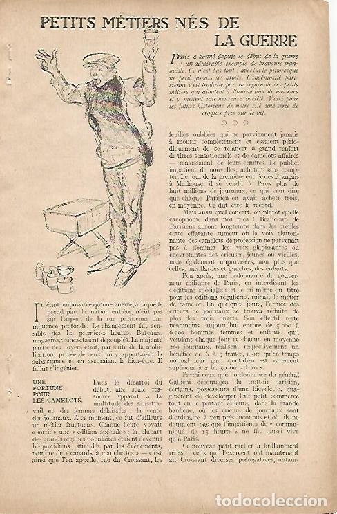 Postcards: LAMINA 12552: Ilustraacion para Petits metiers nes de la guerre - Varios