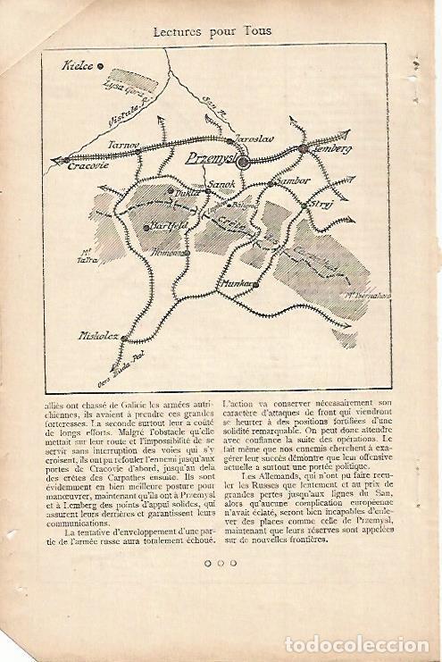 Postcards: LAMINA 12518: Mapa de la ofensiva en Galicie - Varios