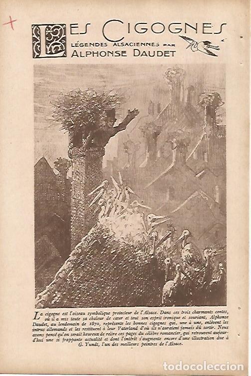 Postkarten: LAMINA 12626: Ilustracion para Les Cigognes de Daudet - Varios