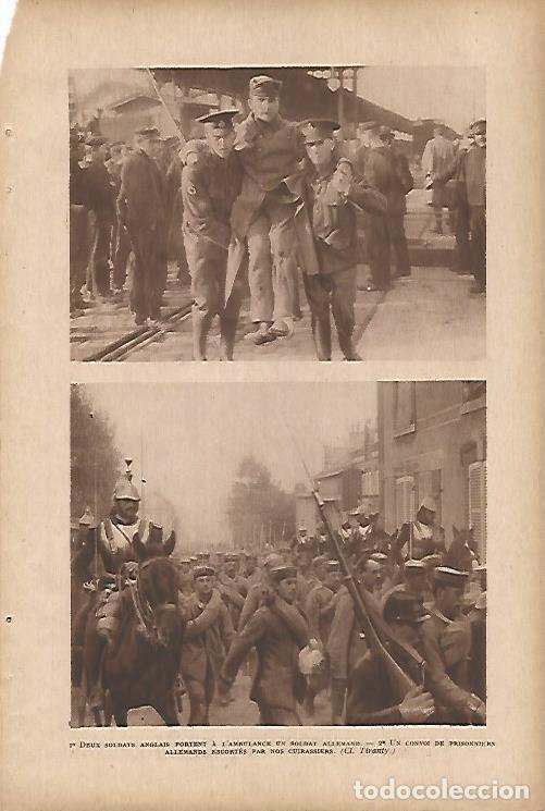 Postkarten: LAMINA 12591: Soldado aleman herido y prisioneros alemanes - Varios