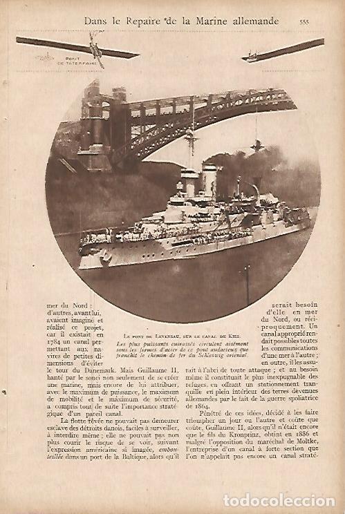 Postkarten: LAMINA 12596: Puente de Levensau en el canal de Kiel - Varios