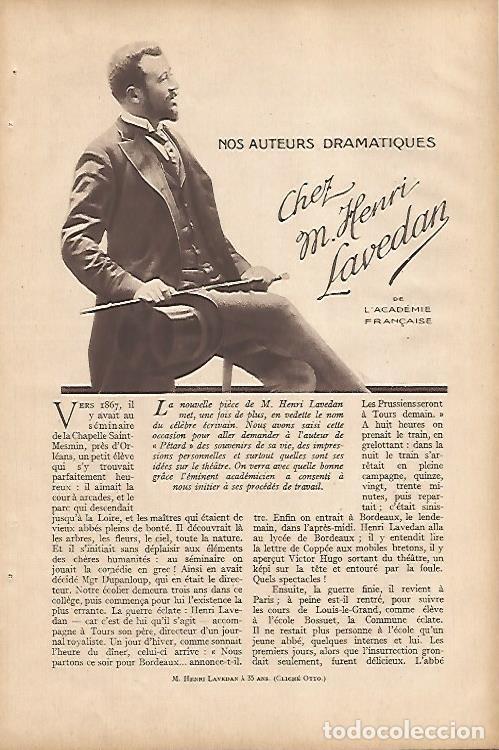 Postkarten: LAMINA 12718: M. Henri Lavedan a los 35 a&ntilde;os - Varios
