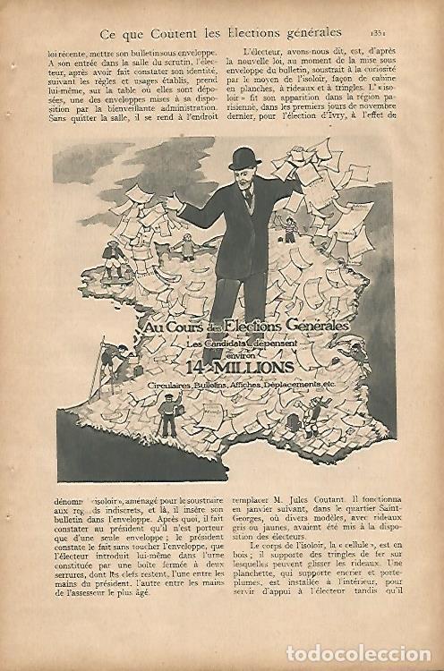 Postkarten: LAMINA 12743: Dibujo para las elecciones generales de Francia - Varios