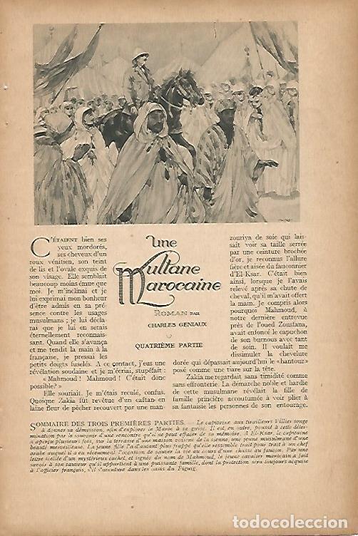 Cartes Postales: LAMINA 12685: Ilustracion para Une sultane marocaine - Varios