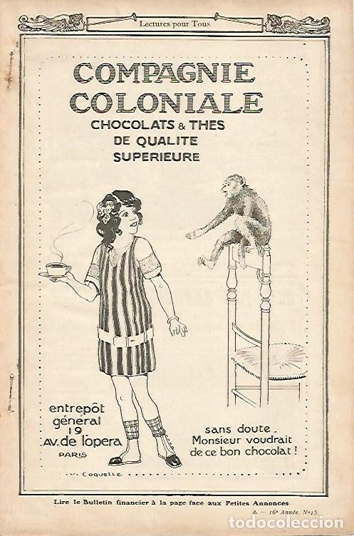 Cartes Postales: LAMINA 12697: Publicidad de chocolates Compagnie Coloniale - Varios