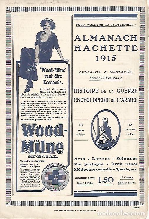 Postcards: LAMINA 12831: Publicidad de Almanach Hachette de 1915 - Varios