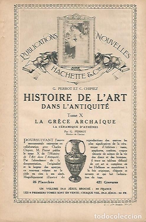 Postcards: LAMINA 12752: Publicidad de Histoire d Art de G. Perrot - Varios