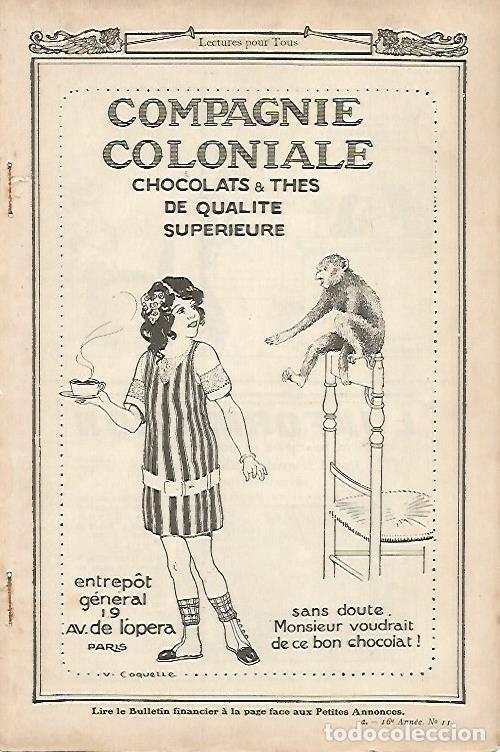 Postcards: LAMINA 12757: Publicidad de chocolates y tes Compagnie Coloniale - Varios