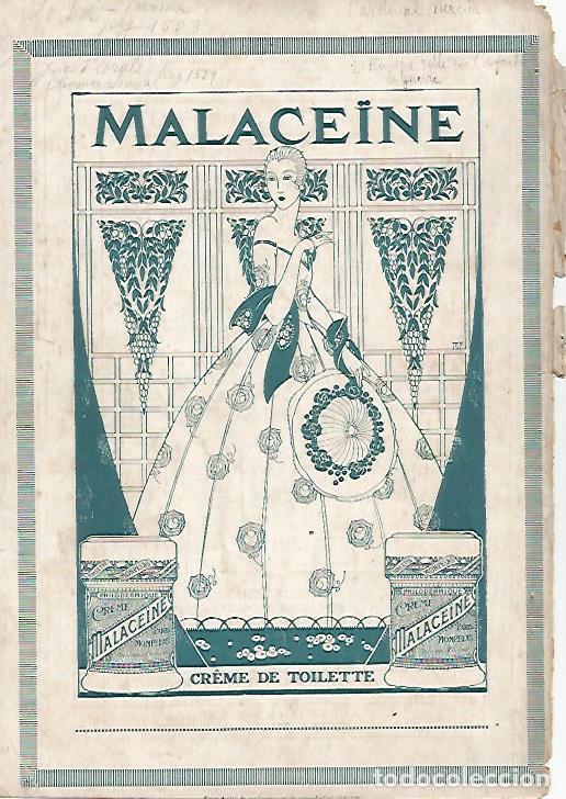 Cartes Postales: LAMINA 12861: Publicidad de Creme Malaceine en la contraportada - Varios