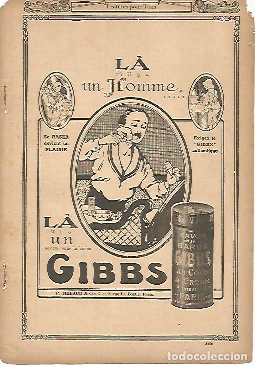 Postcards: LAMINA 12833: Publicidad de Gibbs - Varios