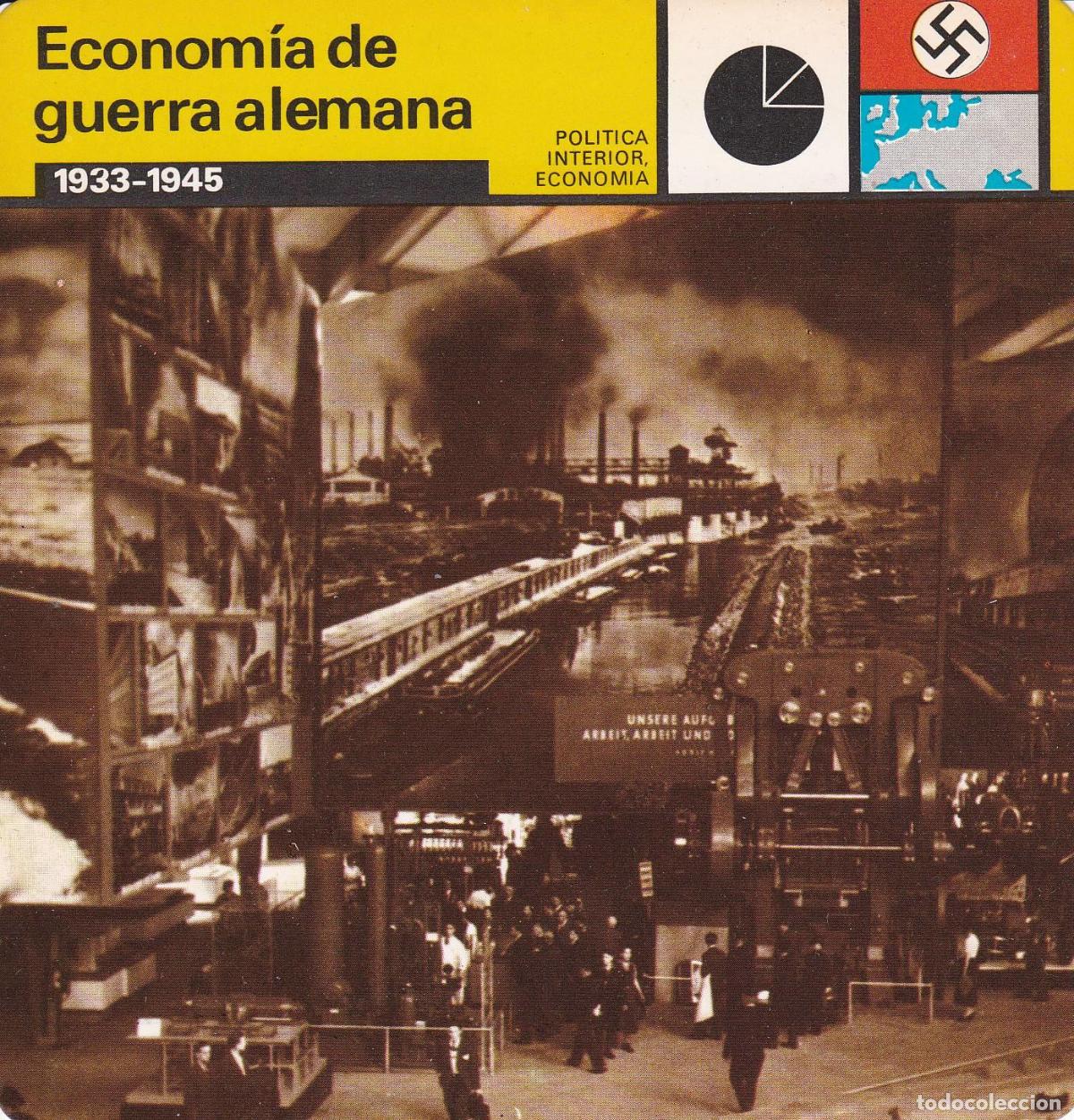 Postcards: FICHA POLITICA INTERIOR ECONOMIA 11: ECONOMIA DE GUERRA ALEMANA. 1933-1945 - Varios
