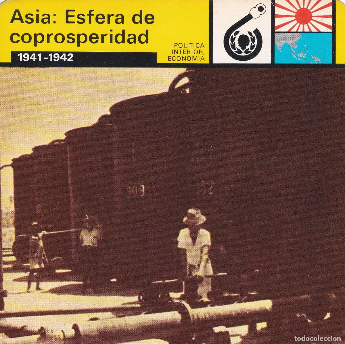 Postales: FICHA POLITICA INTERIOR ECONOMIA 18: ASIA: ESFERA DE COPROSPERIDAD. 1941-1942 - Varios