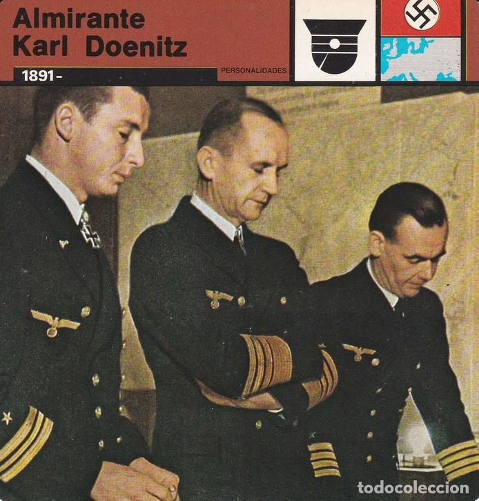 Postales: FICHA PERSONALIDADES 103: ALMIRANTE KARL DOENITZ. 1891 - Varios