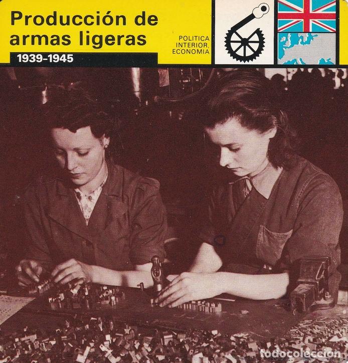 Postales: FICHA POLITICA INTERIOR ECONOMIA 25: PRODUCCION DE ARMAS LIGERAS. 1939-1945 - Varios