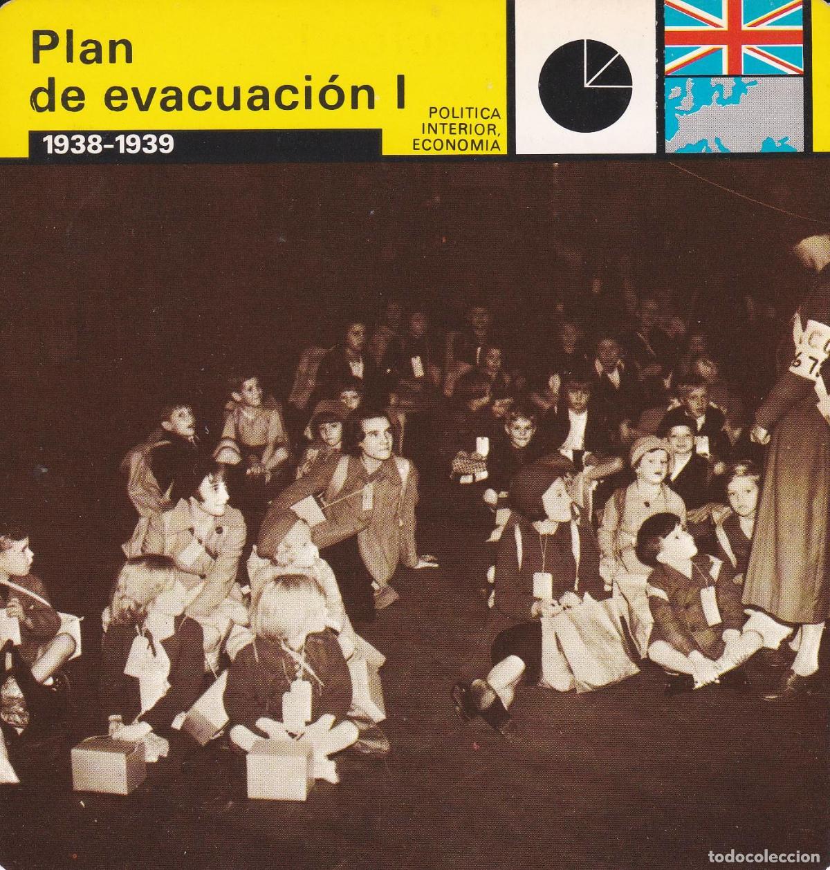 Postales: FICHA POLITICA INTERIOR ECONOMIA 35: PLAN DE EVACUACION I: 1938-1939 - Varios