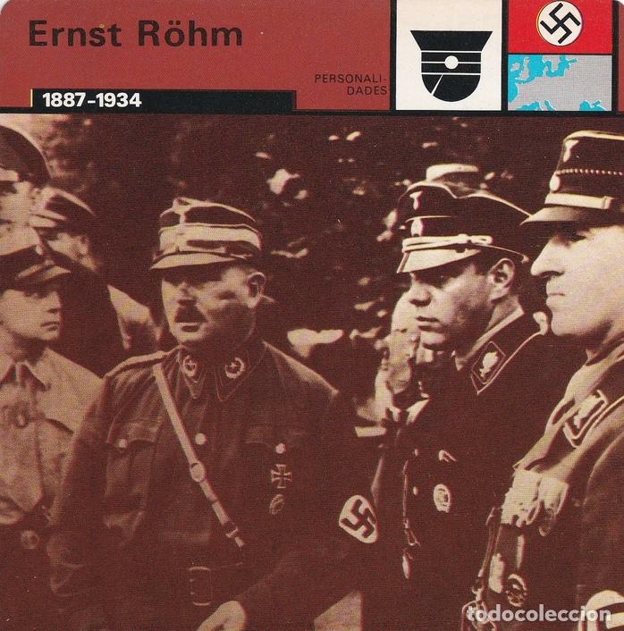 Postales: FICHA PERSONALIDADES 100: ERNST ROHM. 1887-1934 - Varios