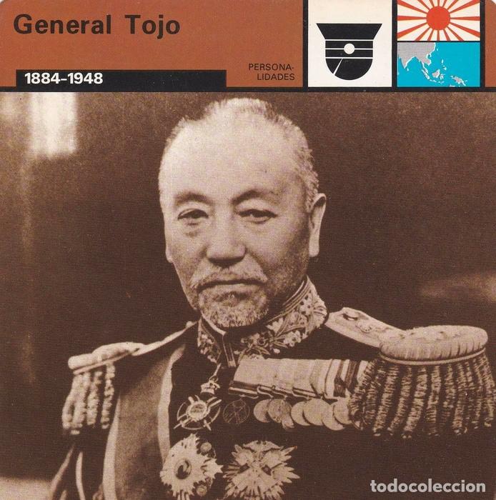 Postales: FICHA PERSONALIDADES 148: GENERAL TOJO. 1884-1948 - Varios
