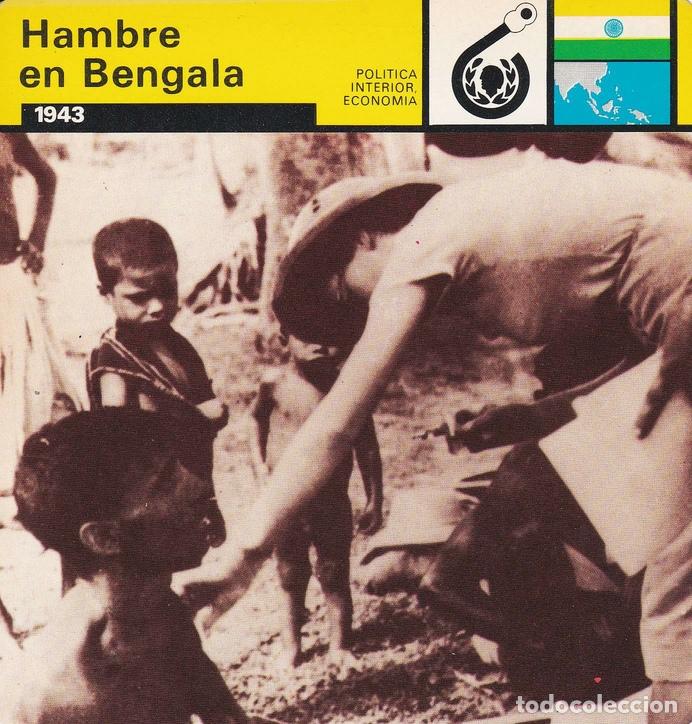 Postales: FICHA POLITICA INTERIOR ECONOMIA 85: HAMBRE EN BENGALA. 1943 - Varios