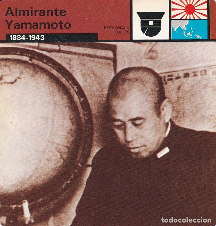 Postales: FICHA PERSONALIDADES 145: ALMIRANTE YAMAMOTO. 1884-1943 - Varios