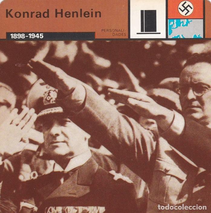 Postcards: FICHA PERSONALIDADES 126: KONRAD HENLEIN. 1898-1945 - Varios