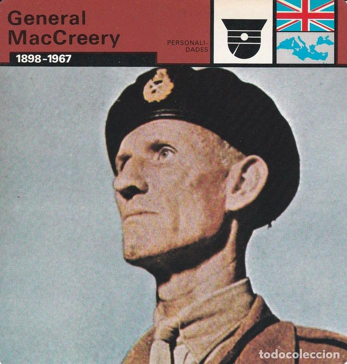 Cartoline: FICHA PERSONALIDADES 181: GENERAL MACCREERY. 1898-1967 - Varios