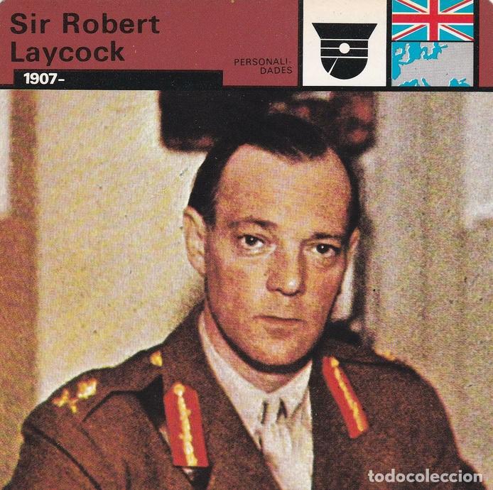 Cartoline: FICHA PERSONALIDADES 186: SIR ROBERT LAYCOCK. 1907 - Varios