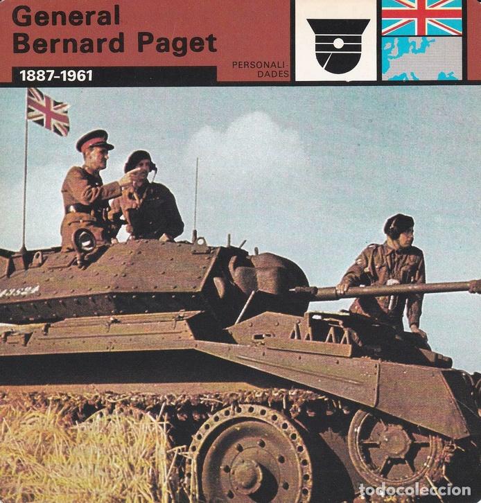 Cartoline: FICHA PERSONALIDADES 163: GENERAL BERNARD PAGET. 1887-1961 - Varios