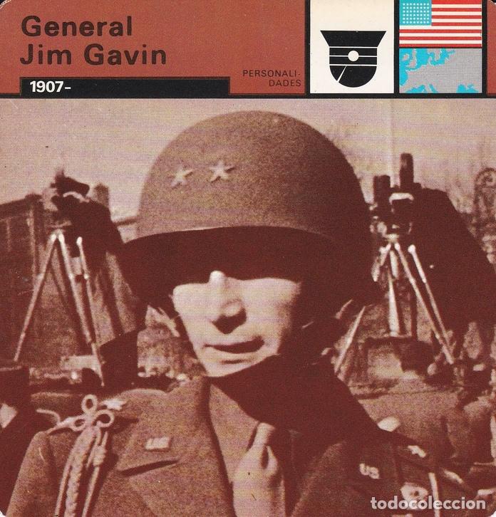 Postcards: FICHA PERSONALIDADES 283: GENERAL JIM GAVIN. 1907 - Varios