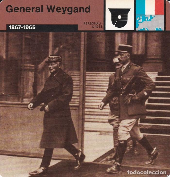 Postcards: FICHA PERSONALIDADES 217: GENERAL WEYGAND. 1867-1965 - Varios