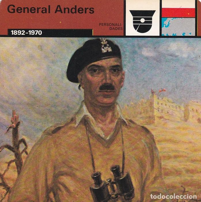 Postcards: FICHA PERSONALIDADES 304: GENERAL ANDERS. 1892-1970 - Varios
