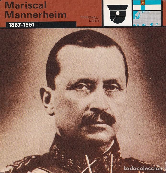 Cartoline: FICHA PERSONALIDADES 309: MARISCAL MANNERHEIM. 1867-1951 - Varios