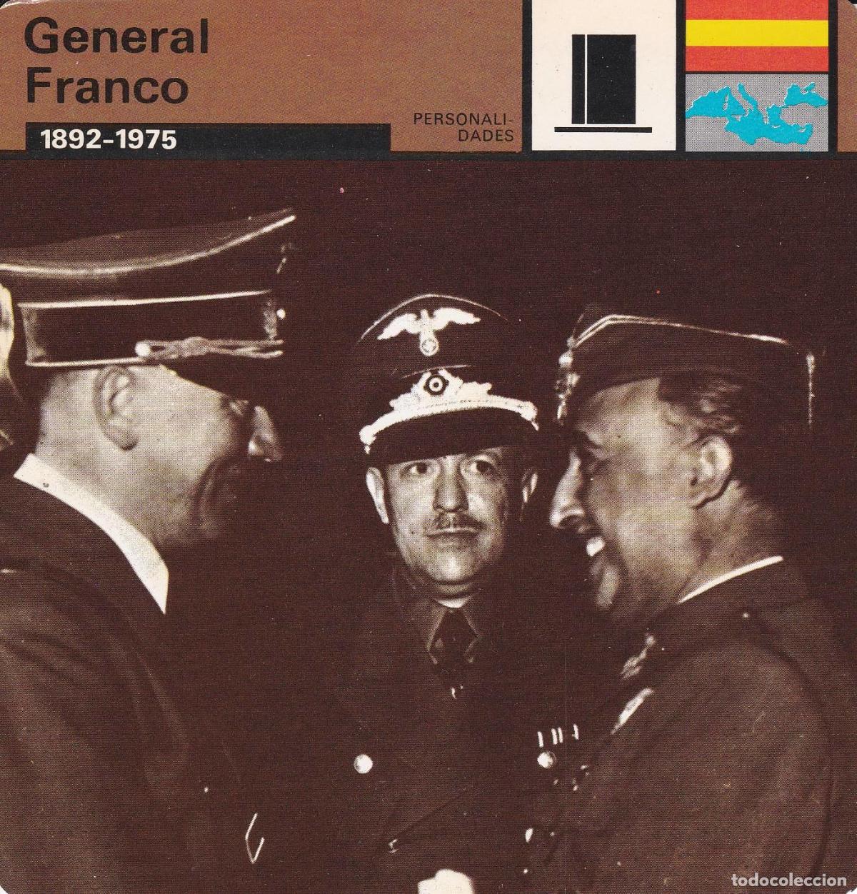 Cartoline: FICHA PERSONALIDADES 319: GENERAL FRANCO. 1892-1975 - Varios