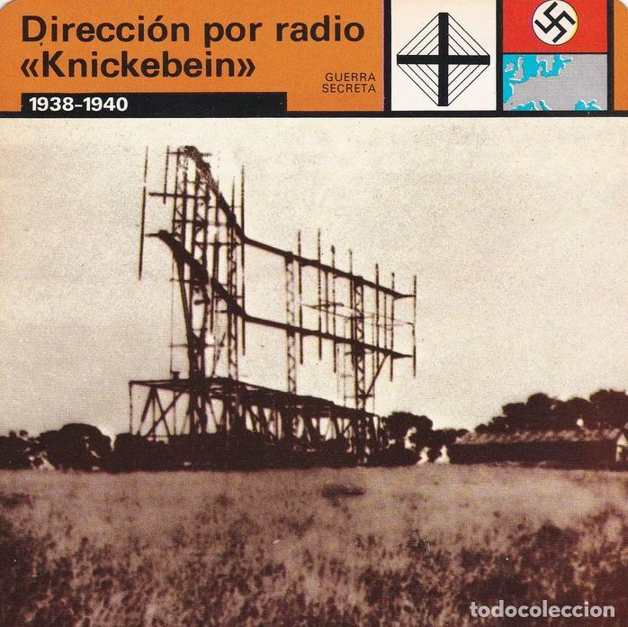 Cartoline: FICHA GUERRA SECRETA 328: DIRECCION POR RADIO KNICKEBEIN. 1938-1940 - Varios