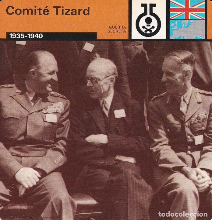 Cartoline: FICHA GUERRA SECRETA 357: COMITE TIZARD. 1935-1940 - Varios