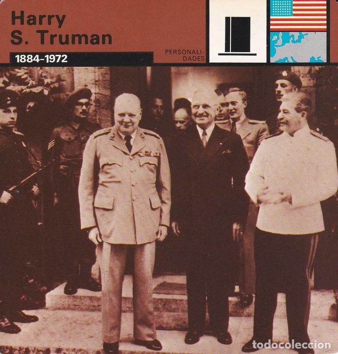 Cartoline: FICHA PERSONALIDADES 287: HARRY S. TRUMAN. 1884-1972 - Varios