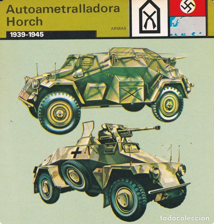 Cartoline: FICHA ARMAS 379: AUTOAMETRALLADORA HORCH. 1939-1945 - Varios