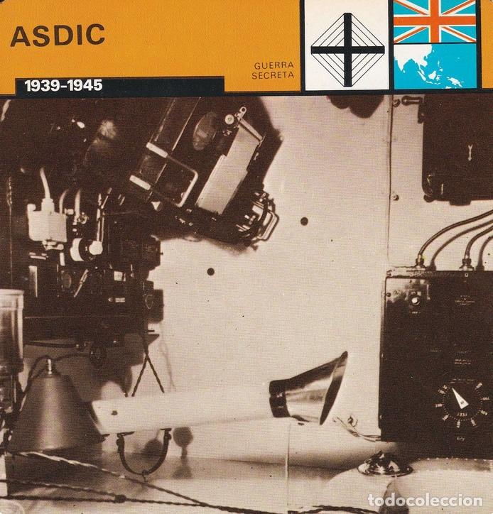 Cartoline: FICHA GUERRA SECRETA 349: ASDIC. 1939-1945 - Varios