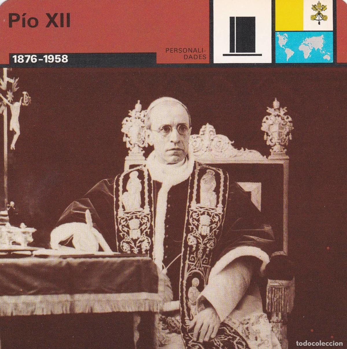 Postkarten: FICHA PERSONALIDADES 318: PIO XII. 1876-1958 - Varios