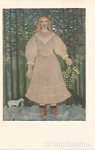 Postcards: LAMINA 12937: Muchacha en un bosque - Alfred Werner
