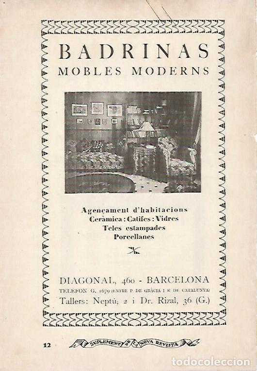 Postcards: LAMINA 12959: Publicidad de Muebles Badrinas en Barcelona - Varios