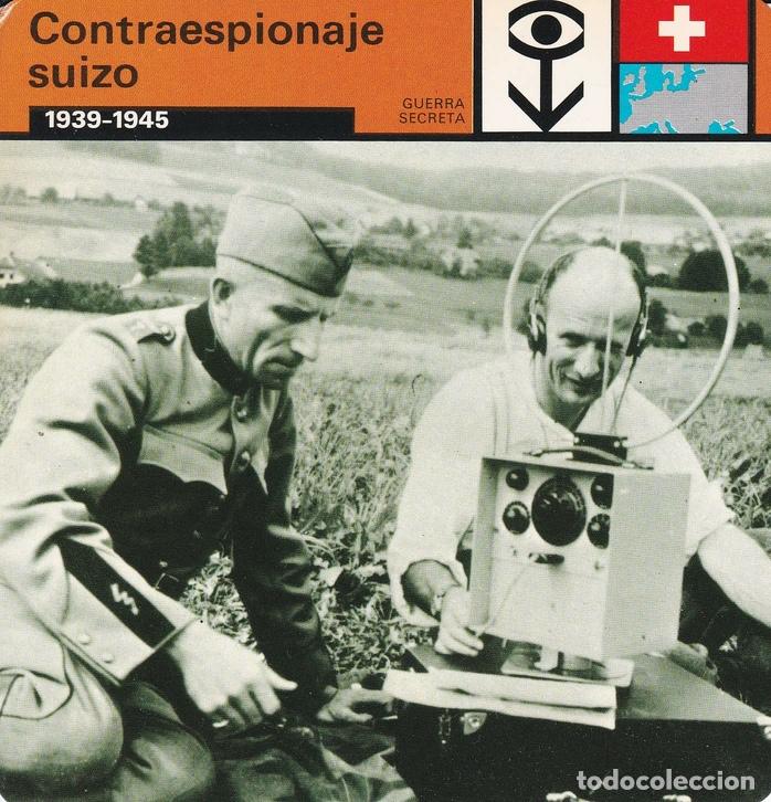 Postkarten: FICHA GUERRA SECRETA 371: CONTRAESPIONAJE SUIZO. 1939-1945 - Varios