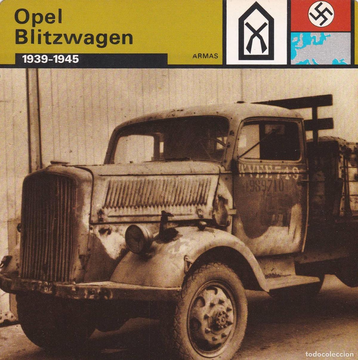 Postkarten: FICHA ARMAS 390: OPEL BLITZWAGEN. 1939-1945 - Varios
