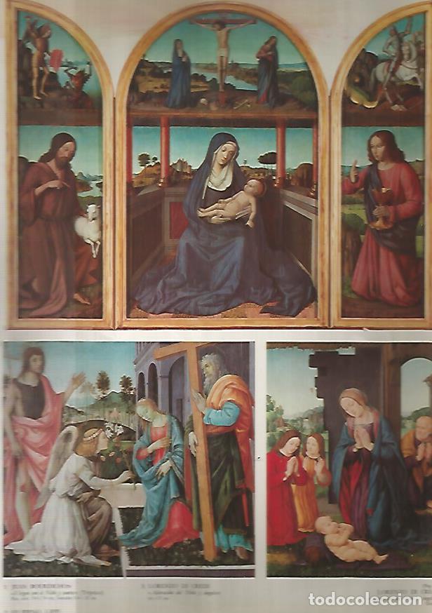 Postkarten: LAMINA 12981: Obras de J. Bourdichon F. Lippi y Lorenzo di Credi - Raffaelo Causa