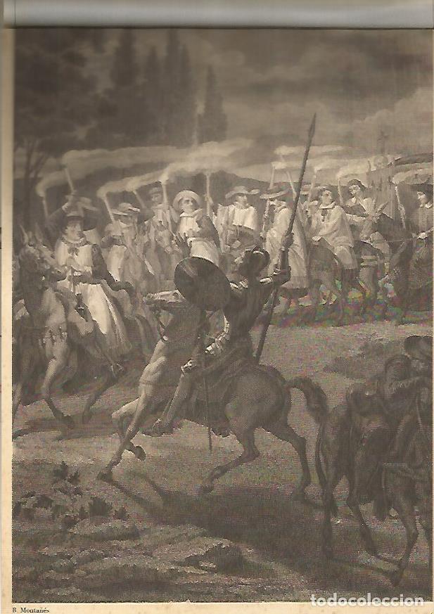 Cartes Postales: LAMINA 13022: Batalla de Don Quijote por B. Monta&ntilde;es - Varios