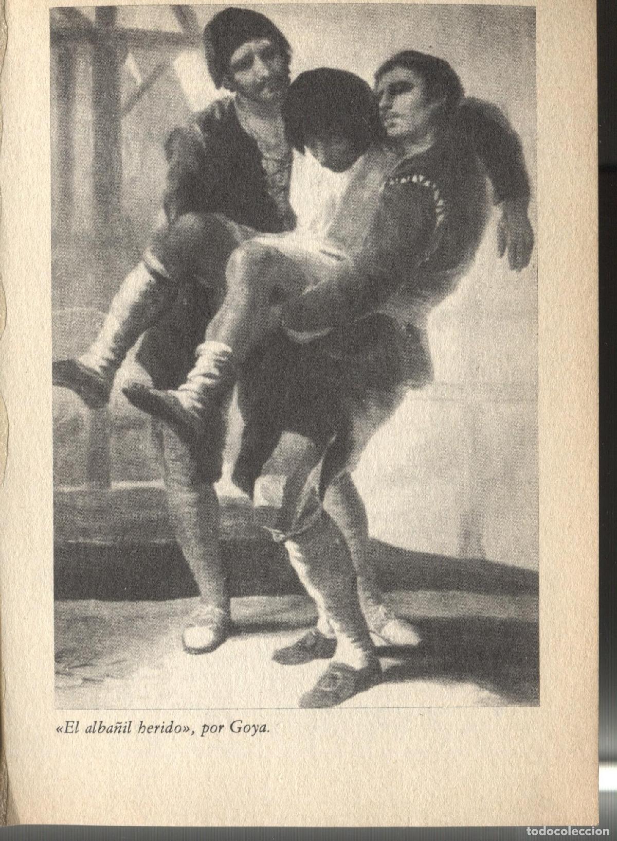 Cartes Postales: Lamina 21: Historia de Espa&ntilde;a: El alba&ntilde;il herido por Goya