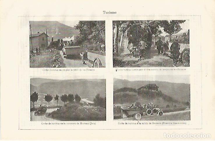 Cartes Postales: LAMINA ESPASA 31769: Coches turistas en los Pirineos - Varios