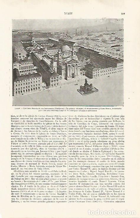 Cartes Postales: LAMINA ESPASA 31761: Casa de los Salesianos en Turin - Varios