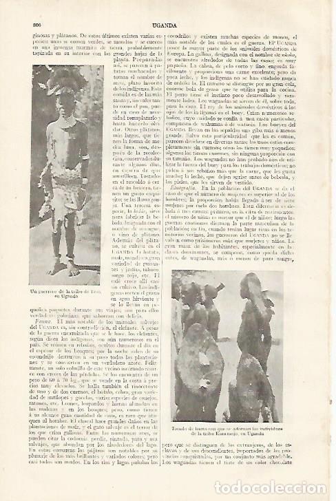 Postales: LAMINA ESPASA 31845:Guerrero de la tribu Teso en Uganda - Varios