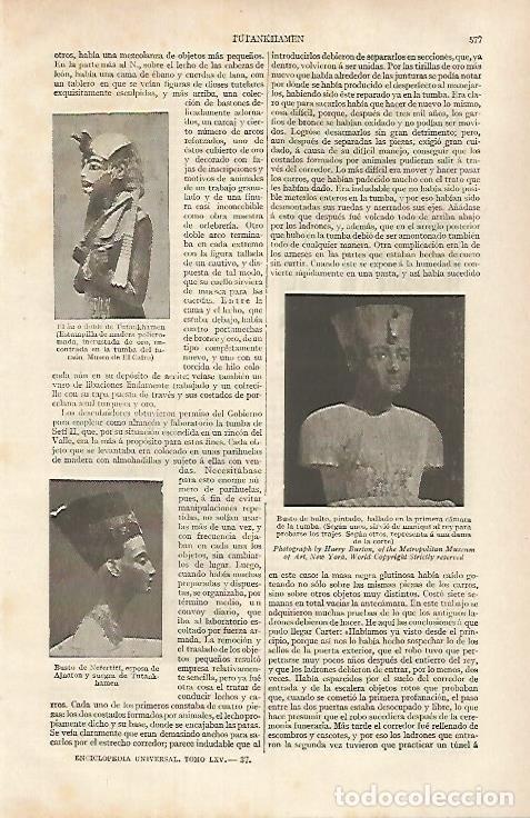 Cartoline: LAMINA ESPASA 31822: Bustos de Tutakhamon y Nefertiti - Varios